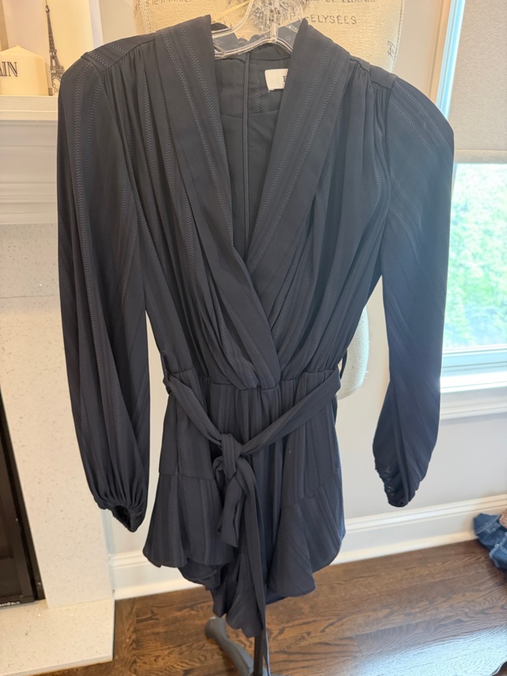 Elliatt Navy Lightweight Wrap Romper